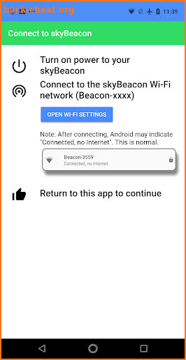 uAvionix skyBeacon Installer screenshot