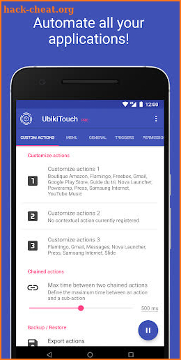 UbikiTouch | Navigation Gestures  and Automation screenshot