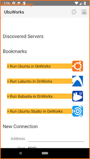 UbuWorks Ubuntu from an Android screenshot