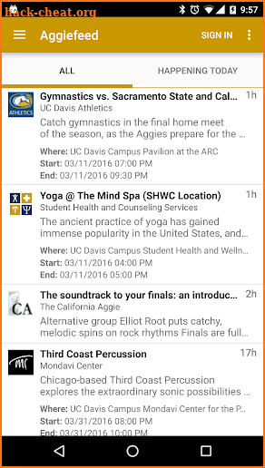 UC Davis Mobile screenshot