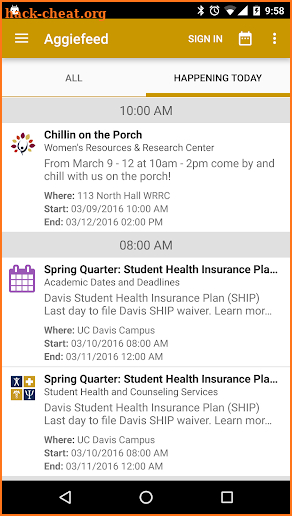 UC Davis Mobile screenshot