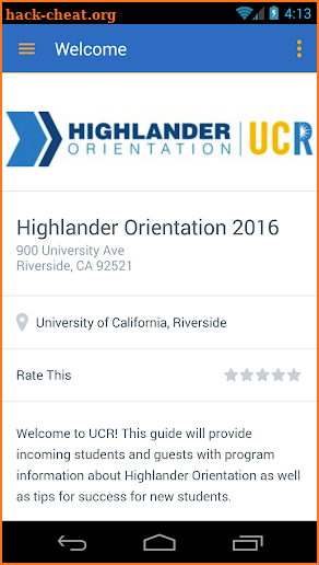UC Riverside (UCR) screenshot