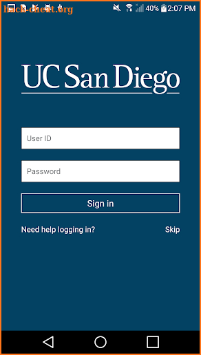 UC San Diego screenshot