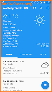 UC Weather screenshot