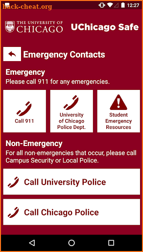 UChicago Safe screenshot