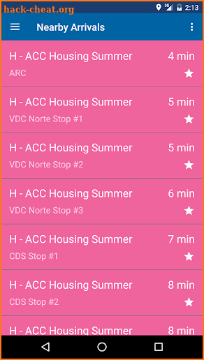 UCI Transit screenshot