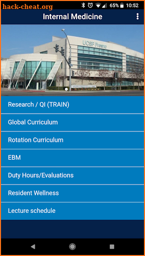 UCSF Fresno Internal Medicine screenshot