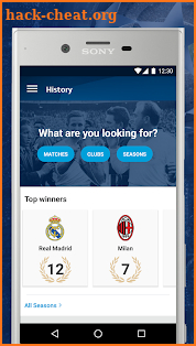 UEFA Champions League screenshot