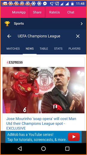 UEFA Football Champions League screenshot