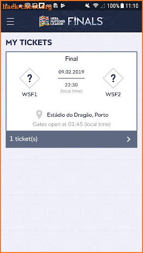UEFA Nations League Finals 2019 Tickets screenshot