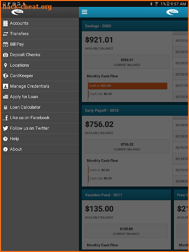 UFCU Mobile Banking Tablet screenshot