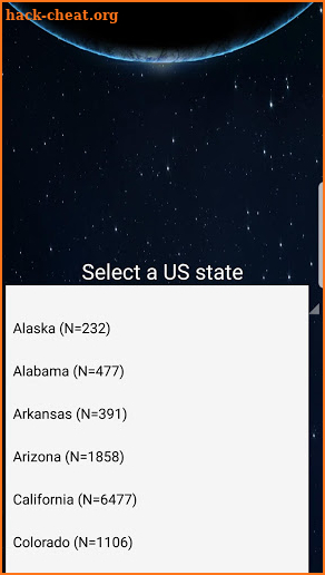 UFO: The USA map screenshot