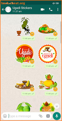 Ugadi Stickers For Whatsapp screenshot