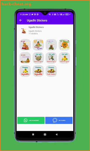 Ugadi Stickers for WhatsApp and Signal screenshot