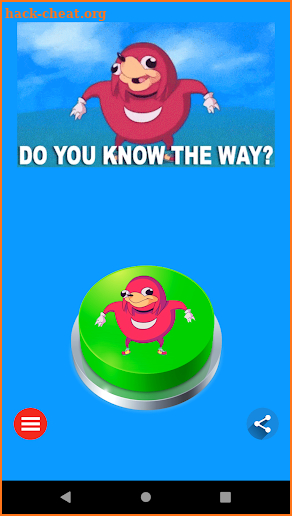 Ugandan Knuckles Button Meme screenshot