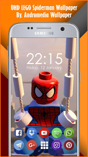 UHD LEGO Spiderman Wallpaper Ultra HD Quality screenshot