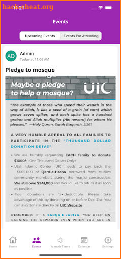 UIC - Utah Islamic Center screenshot