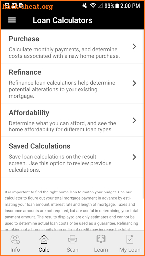 UICCU Mobile Mortgage screenshot