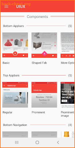 UIUX - Android Material Design screenshot