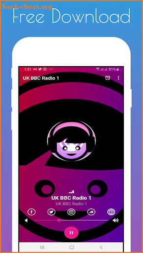 UK BBC Radio 1 screenshot