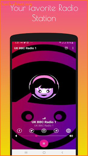 UK BBC Radio 1 screenshot