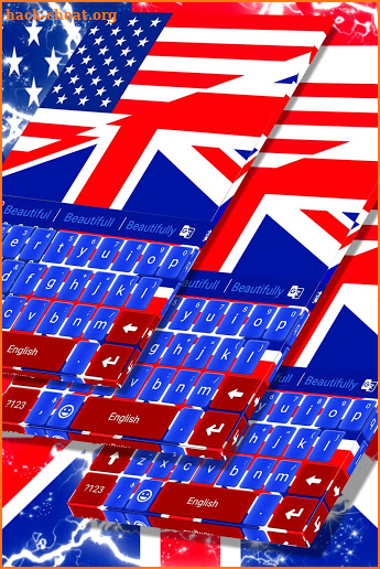UK Flag Keyboard Theme screenshot