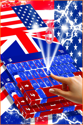 UK Flag Keyboard Theme screenshot
