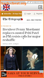 UK Newspapers screenshot
