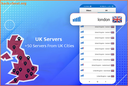 UK VPN - Unlimited & Fast VPN‏ screenshot