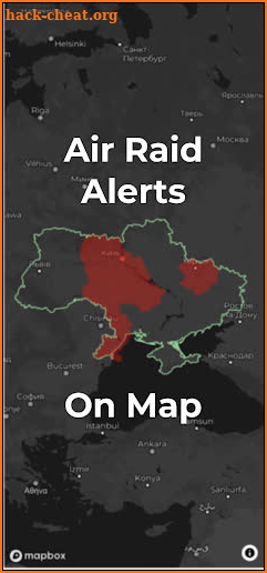 Ukraine Air Raid Map screenshot