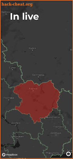 Ukraine Air Raid Map screenshot