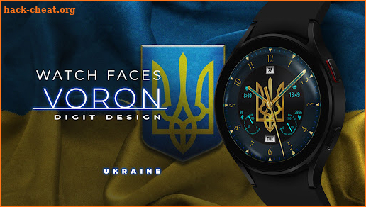 Ukraine Analog Watch Face screenshot