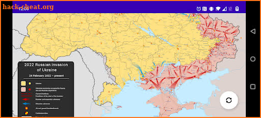 Ukraine Real Time War Map screenshot