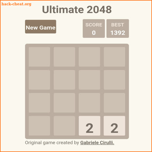 Ultimate 2048 screenshot
