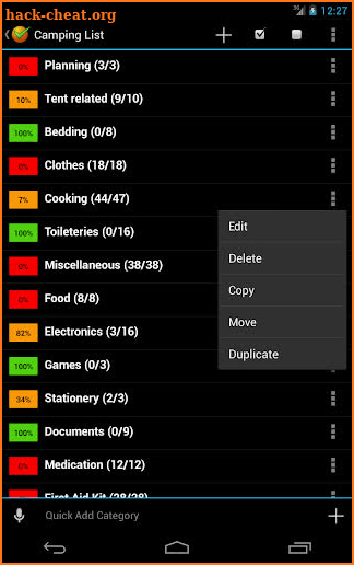 Ultimate Checklist screenshot