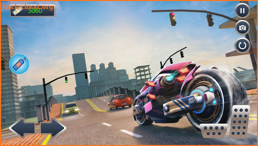 Ultimate Flying Bike Racing Stunts-City Moto Drive screenshot