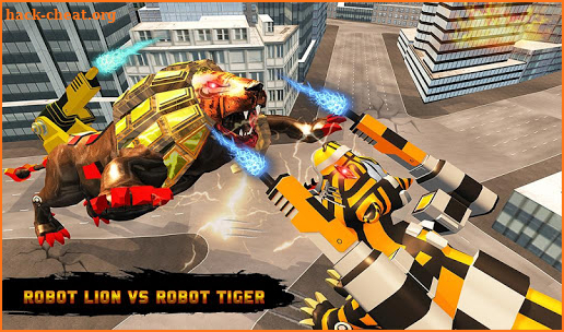 Ultimate Robot Lion Vs Tiger Robot Transform screenshot