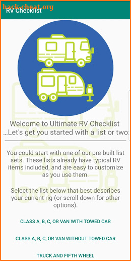Ultimate RV Checklist screenshot