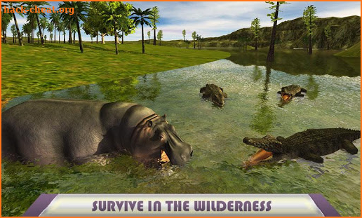 Ultimate Wild Hippo Hunter:Jungle Survival Sim screenshot