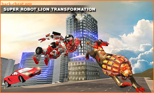Ultimate Wild Lion Robot: Car Robot Transform Game screenshot