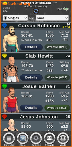 Ultimate Wrestling Manager screenshot