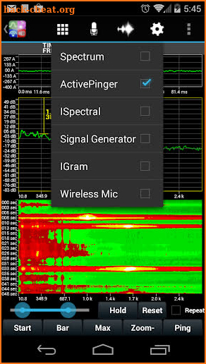 UltimateAudio FFT Spectrum Pro screenshot