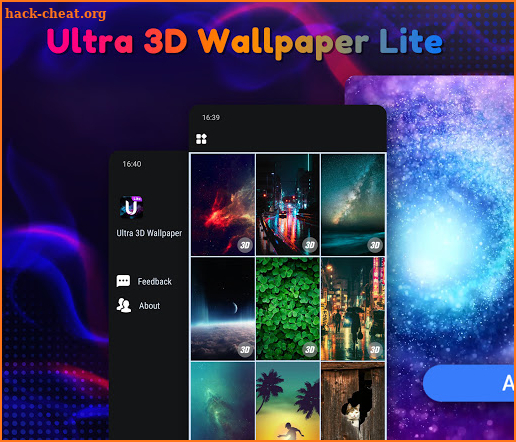 Ultra 3D Wallaper Lite screenshot