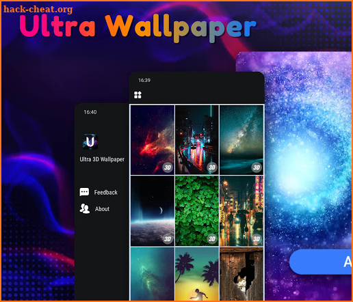 Ultra 3D Wallpaper screenshot