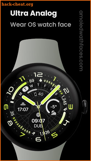 Ultra Analog Watch Face screenshot