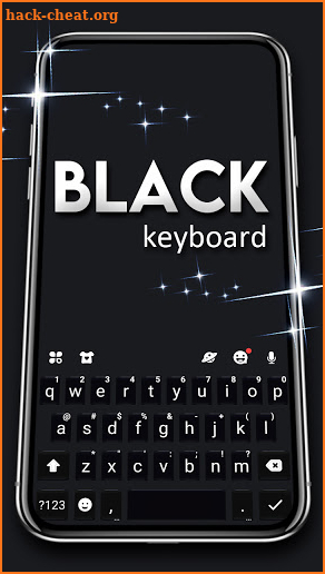Ultra Black Keyboard Theme screenshot