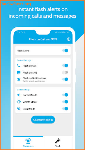 Ultra Flash Alerts: Blink Flash Alert on Call, SMS screenshot