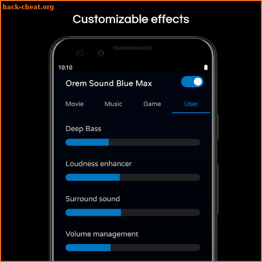 Ultra Sound booster Orem Sound Blue Max screenshot