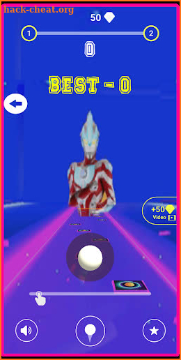 Ultraman Zero Hop Tiles screenshot