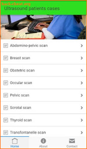 Ultrasound cases + screenshot